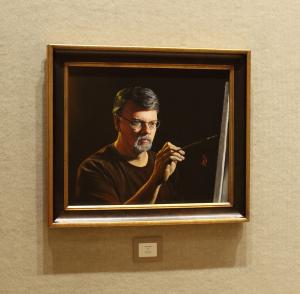 Glenn Beasley Self Portrait On Display At South Arkansas Arts Center